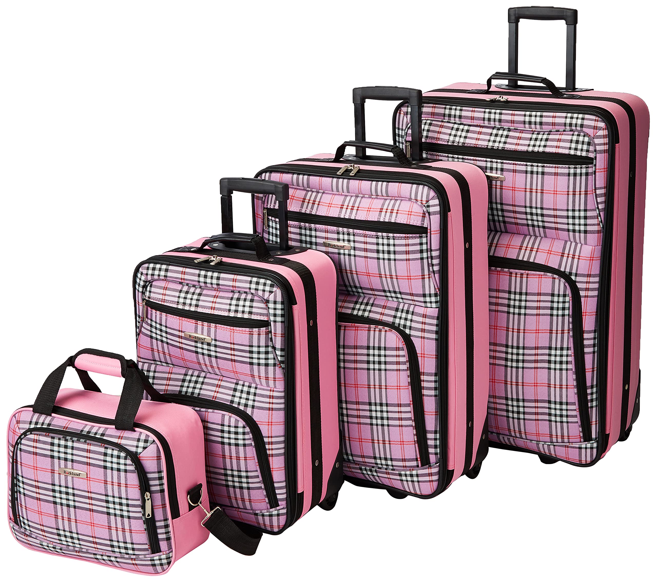 Rockland Expandable Dot Luggage Set - 2 Piece -  by Handbags Specialist Headquarter | Available at Handbags Specialist Headquarter