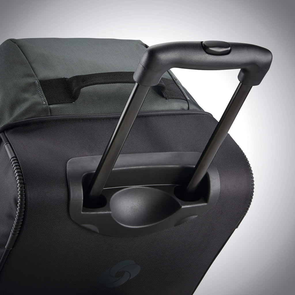 Andante 2 Rolling Duffel - 22 Sleek Black Travel Bag -  by Handbags Specialist Headquarter | Available at Handbags Specialist Headquarter