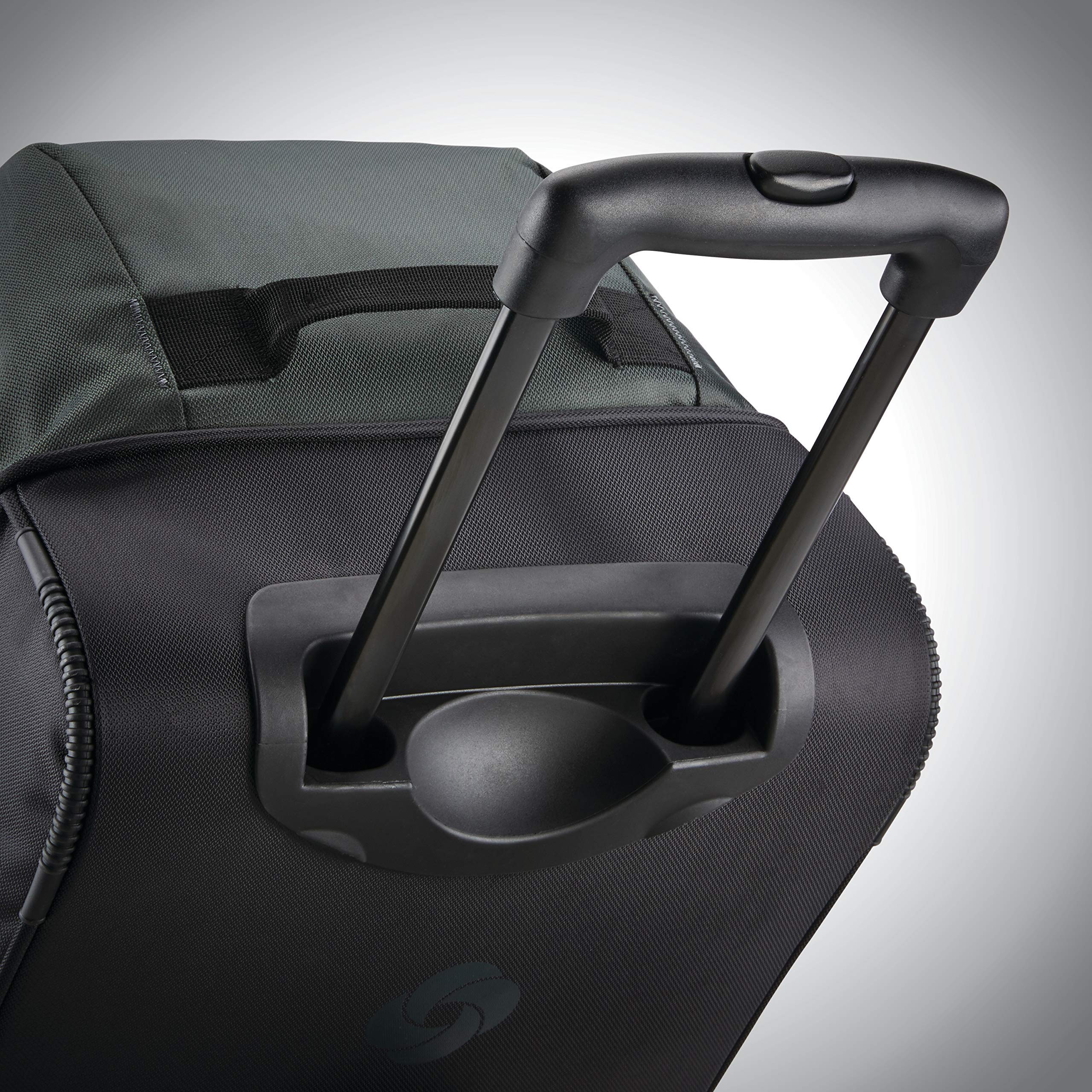 Andante 2 Rolling Duffel - 22 Sleek Black Travel Bag -  by Handbags Specialist Headquarter | Available at Handbags Specialist Headquarter