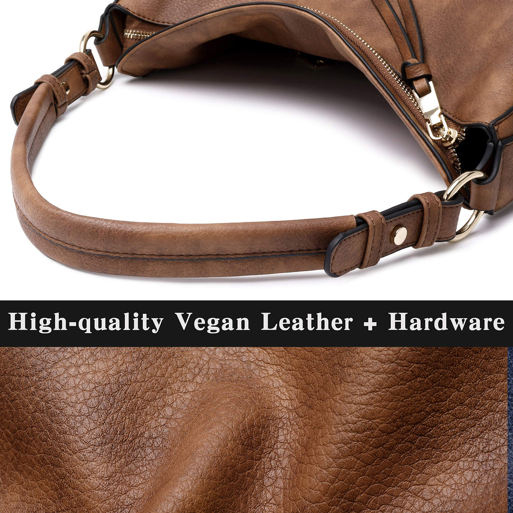 Lapsting Boho Faux Leather Hobo Shoulder Bag