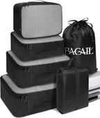 TravelMate 8-Piece Packing Cubes - Luggage Travel Bags by Handbags Specialist Headquarter | Available at Handbags Specialist Headquarter