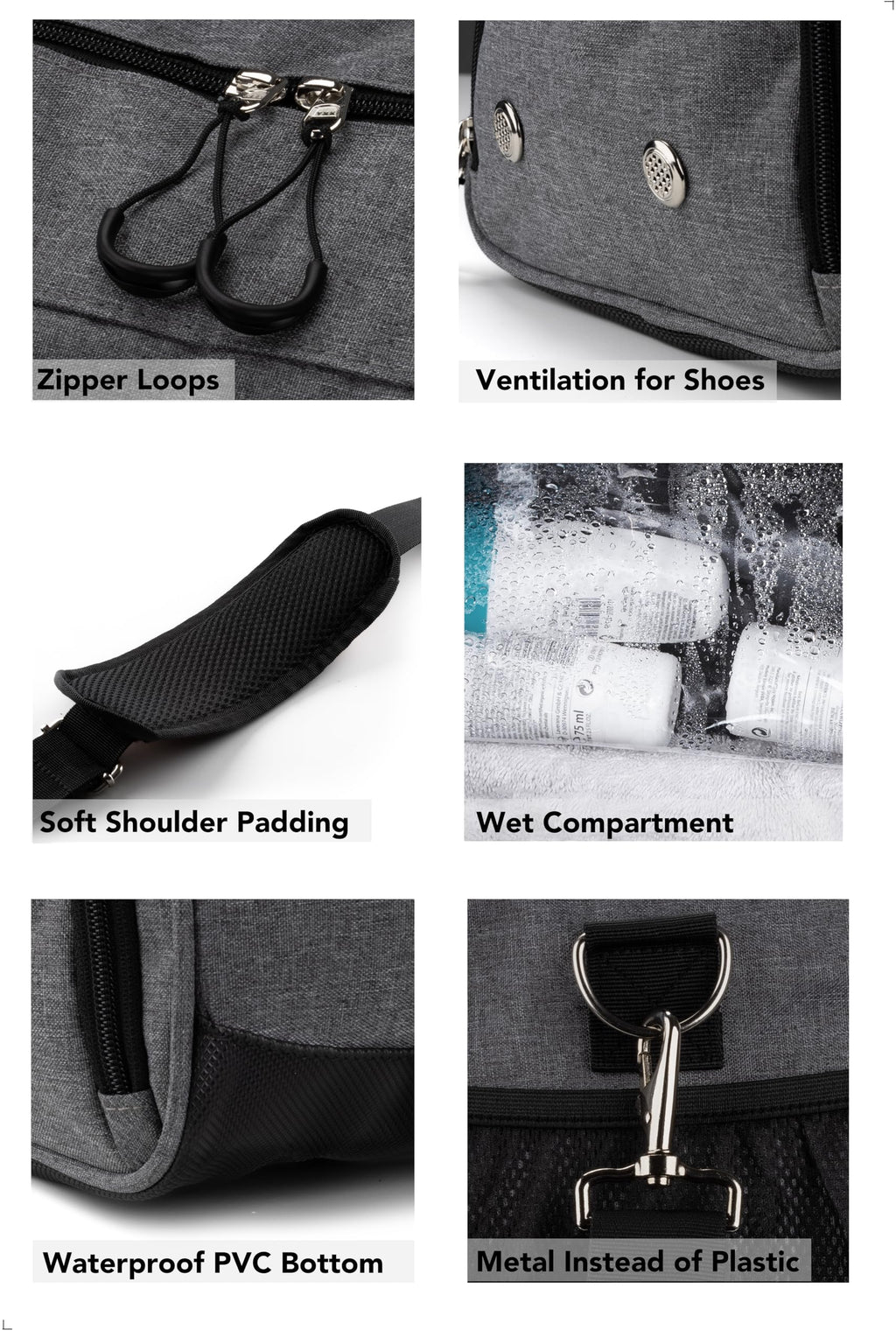 Fitgriff® Gym Bag with Shoe & Wet Compartment