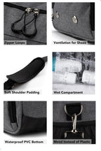 Fitgriff® Gym Bag with Shoe & Wet Compartment