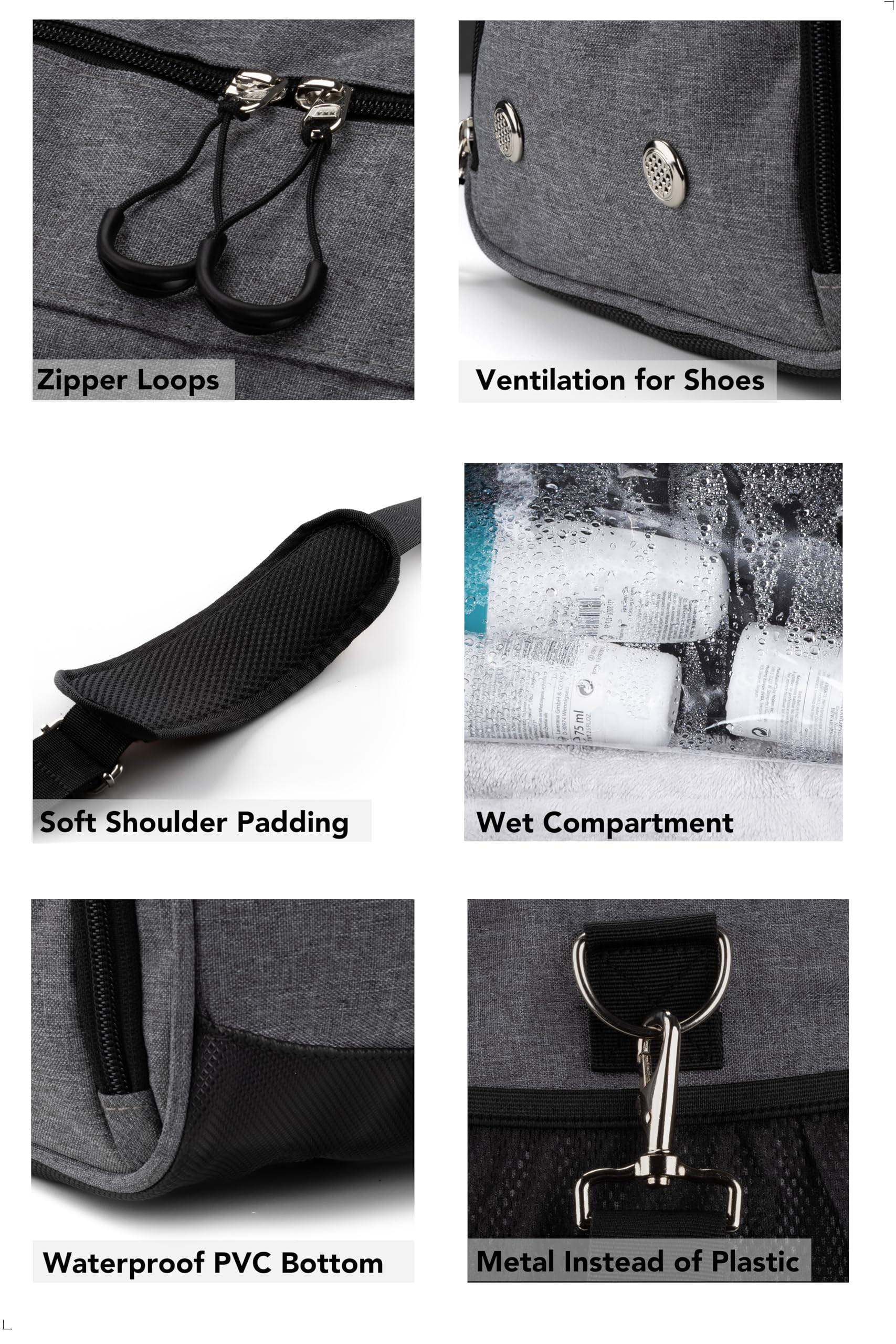 Fitgriff® Gym Bag with Shoe & Wet Compartment