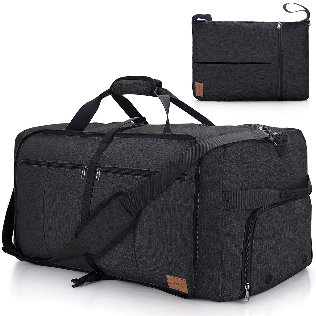 120L Foldable Waterproof Travel Duffel Bag with Shoe Compartment