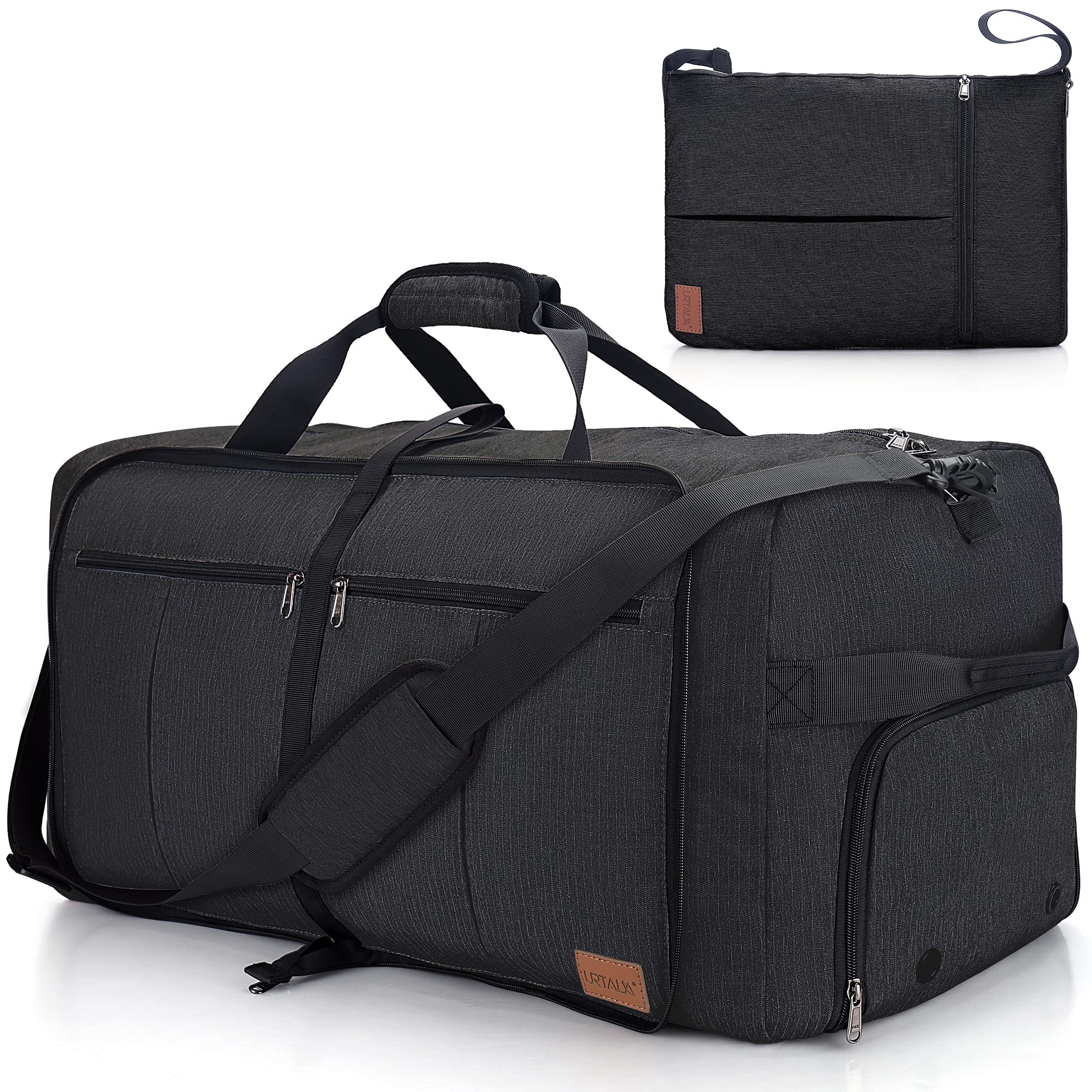120L Foldable Waterproof Travel Duffel Bag with Shoe Compartment