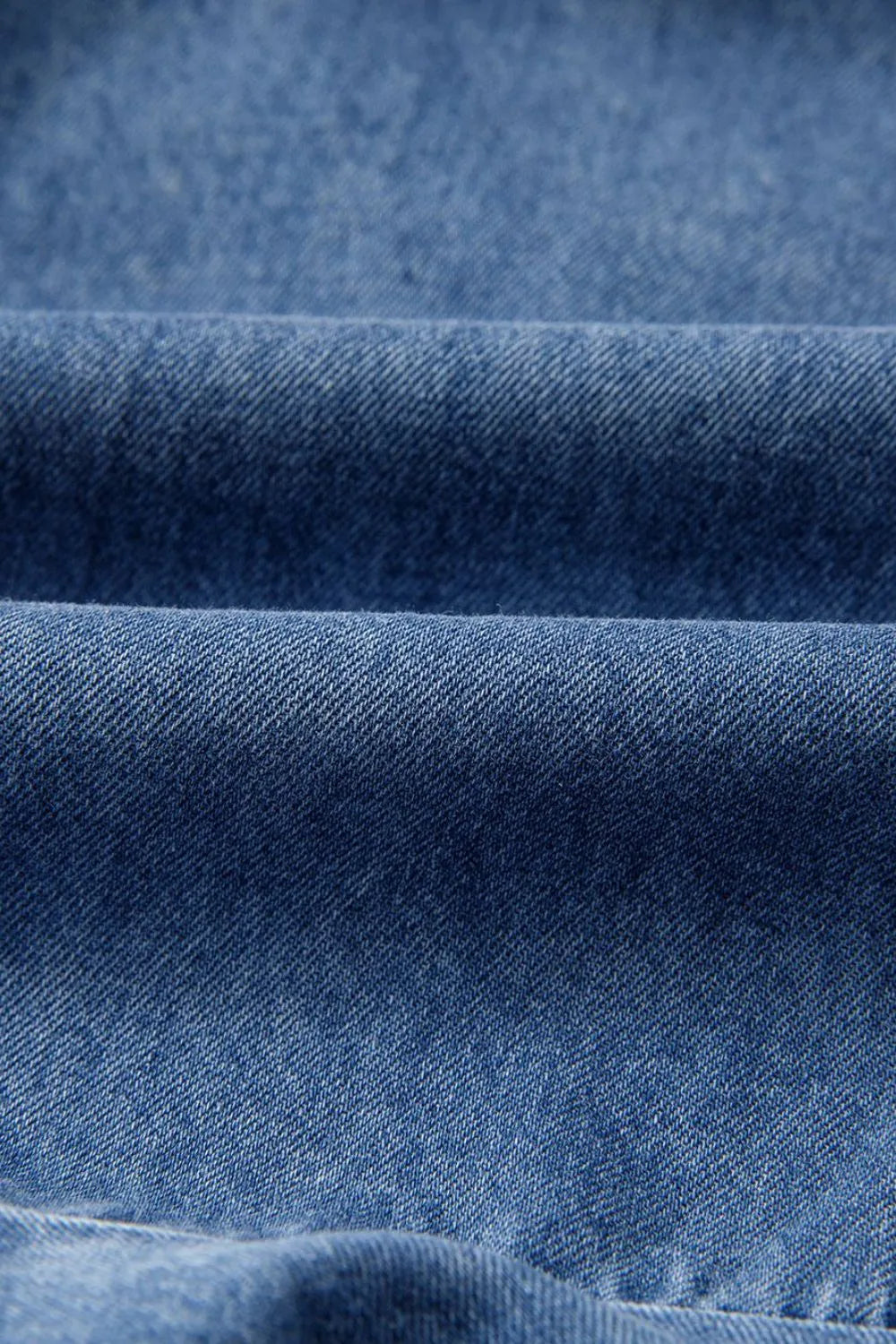 Spaghetti Straps V Neck Belted Ruffled Leg Chambray Romper - Women / Jeans & Denim by Trendsi | Available at Handbags Specialist Headquarter