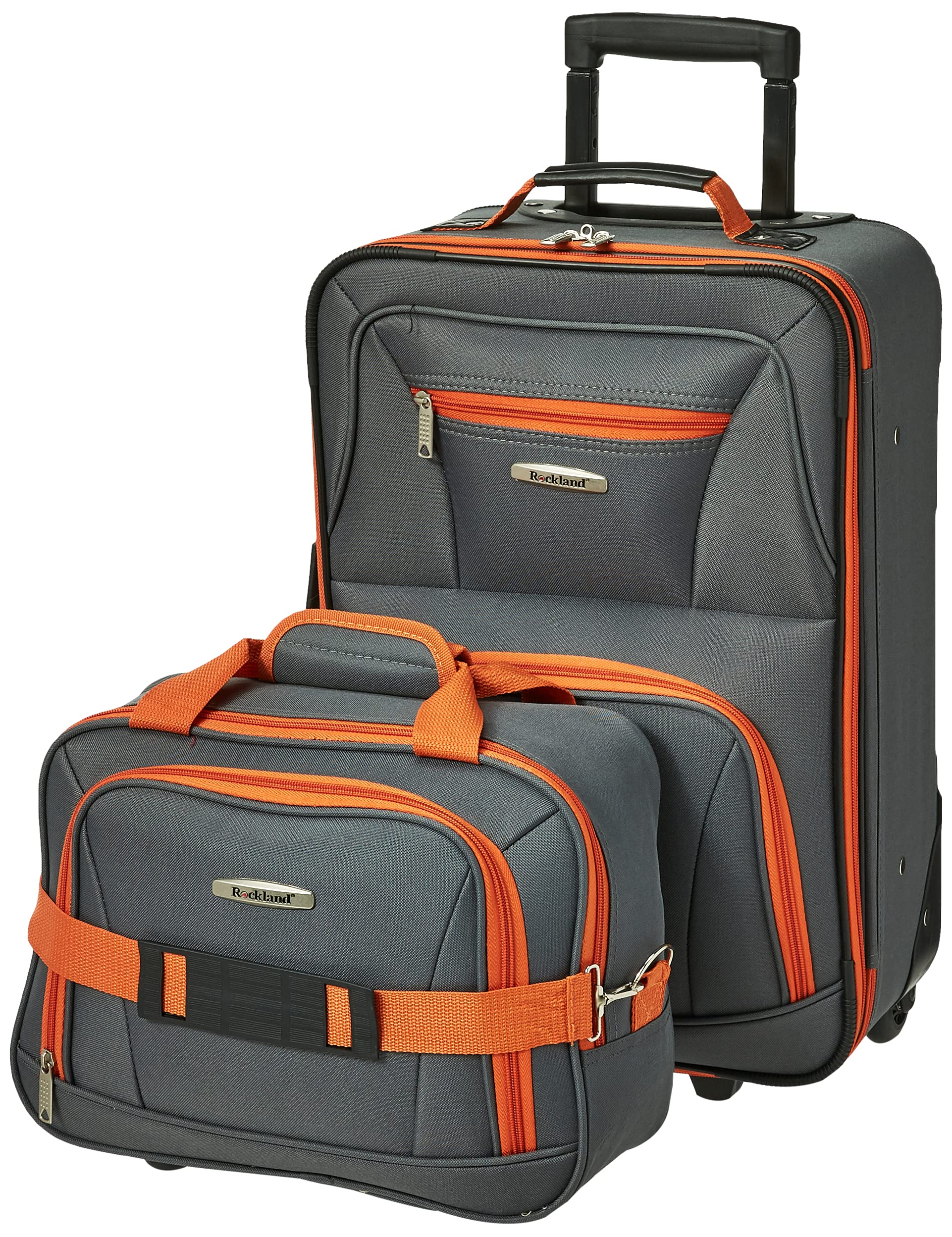 Rockland Expandable Dot Luggage Set - 2 Piece -  by Handbags Specialist Headquarter | Available at Handbags Specialist Headquarter