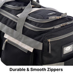 Olympia 22 Max Wheeled Duffel: 8-Pocket Water-Resist -  by Handbags Specialist Headquarter | Available at Handbags Specialist Headquarter