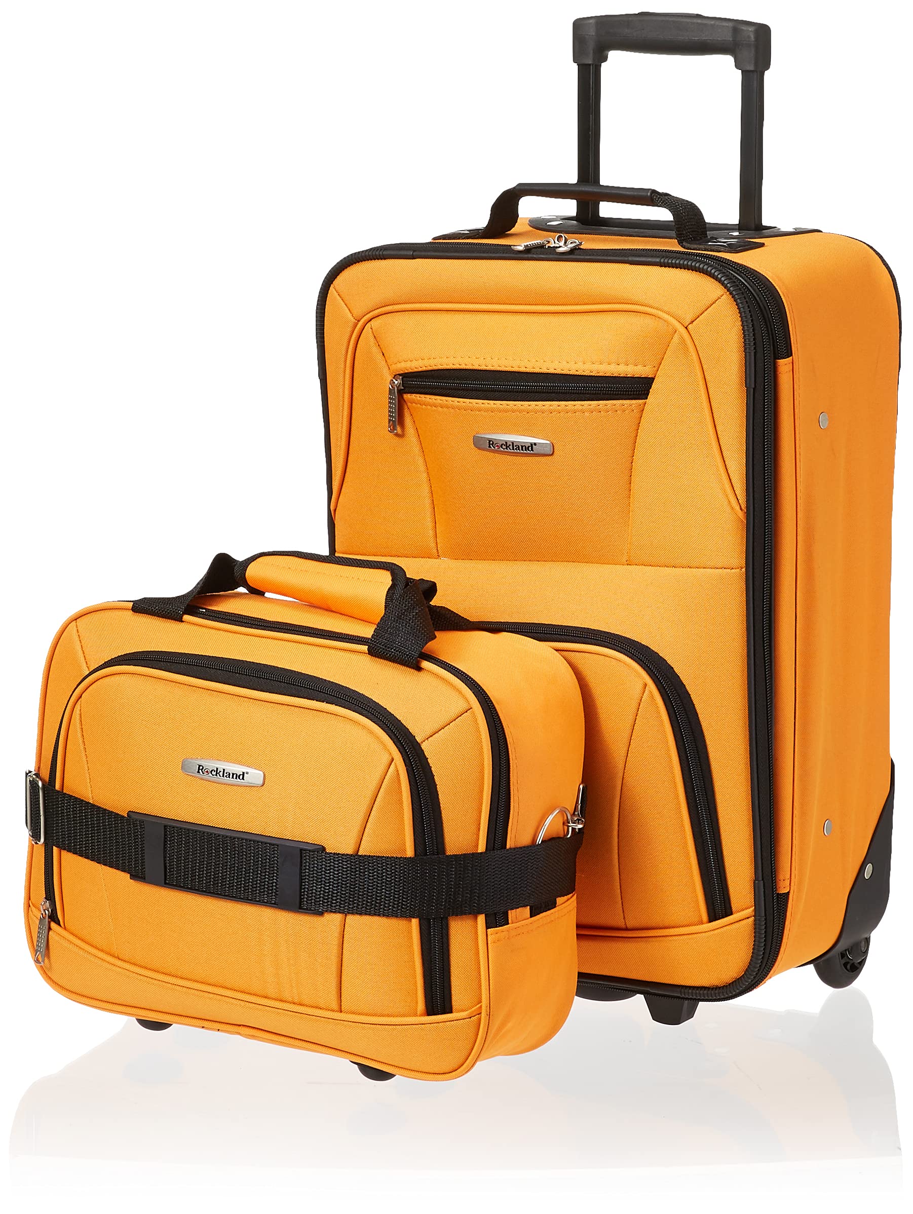 Rockland Expandable Dot Luggage Set - 2 Piece -  by Handbags Specialist Headquarter | Available at Handbags Specialist Headquarter