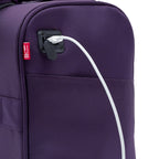 TPRC Smart Purple Underseat Carry-On with USB Port -  by Handbags Specialist Headquarter | Available at Handbags Specialist Headquarter