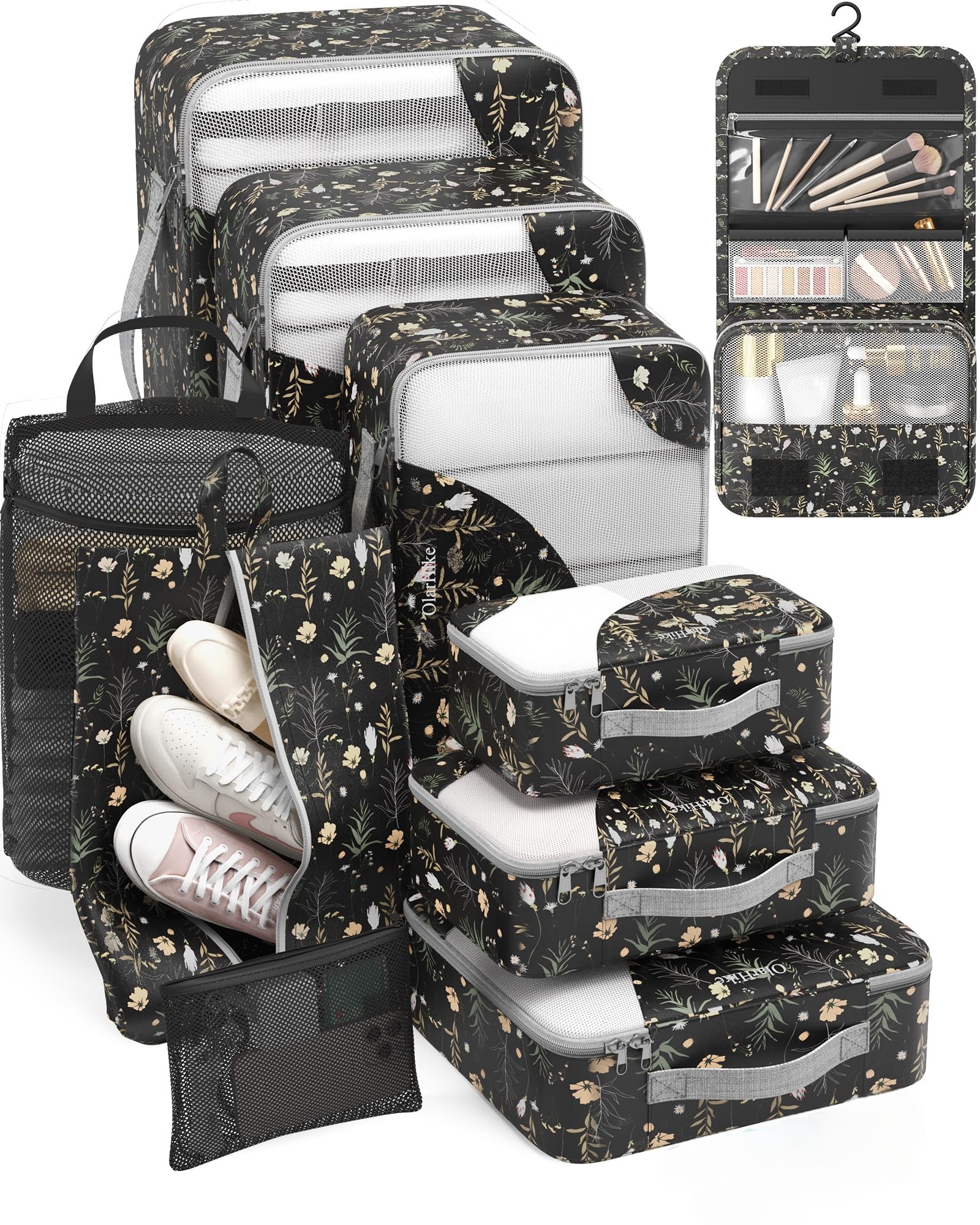 OlarHike Travel Cube Set - Cream Organizer & Gifts -  by Handbags Specialist Headquarter | Available at Handbags Specialist Headquarter