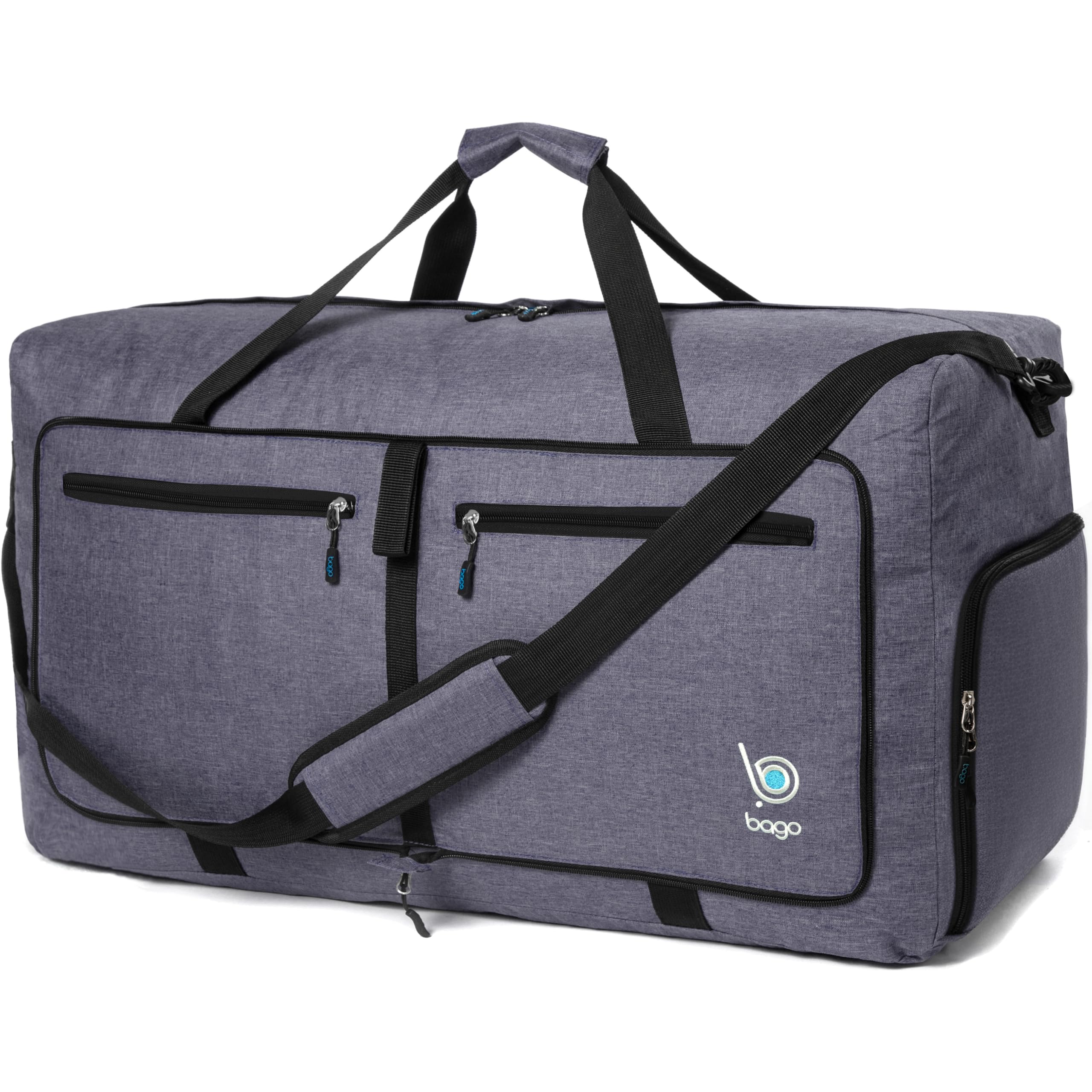 Bago 60L Foldable Travel Duffle Bag with Shoe Compartment