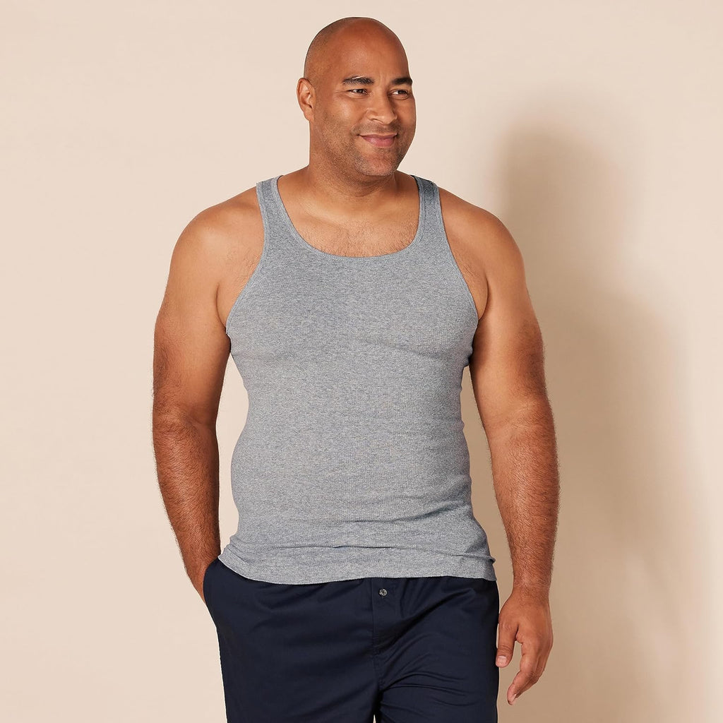 BreezeSoft Men's 6-Pack Tank Undershirts