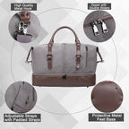 Weekender Overnight Travel Bag with Shoe Pouch