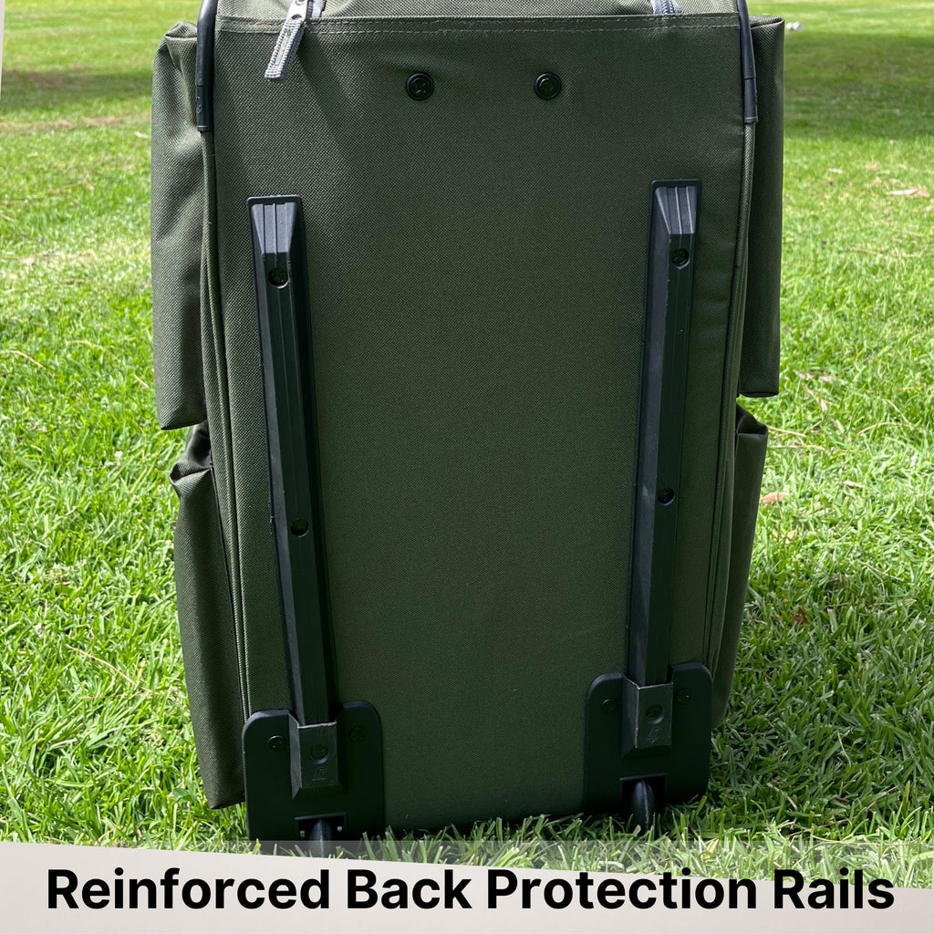 Olympia 22 Max Wheeled Duffel: 8-Pocket Water-Resist -  by Handbags Specialist Headquarter | Available at Handbags Specialist Headquarter