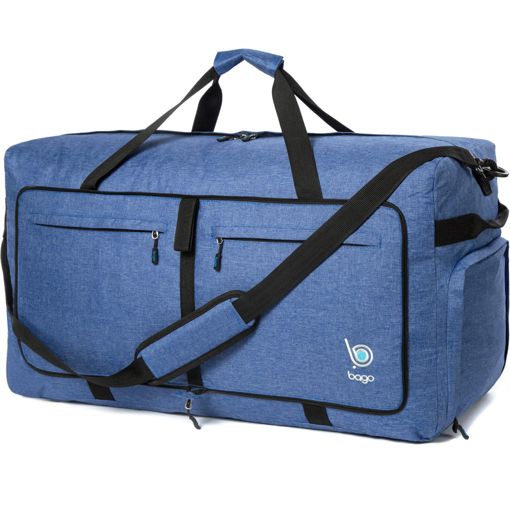 Bago 60L Foldable Travel Duffle Bag with Shoe Compartment