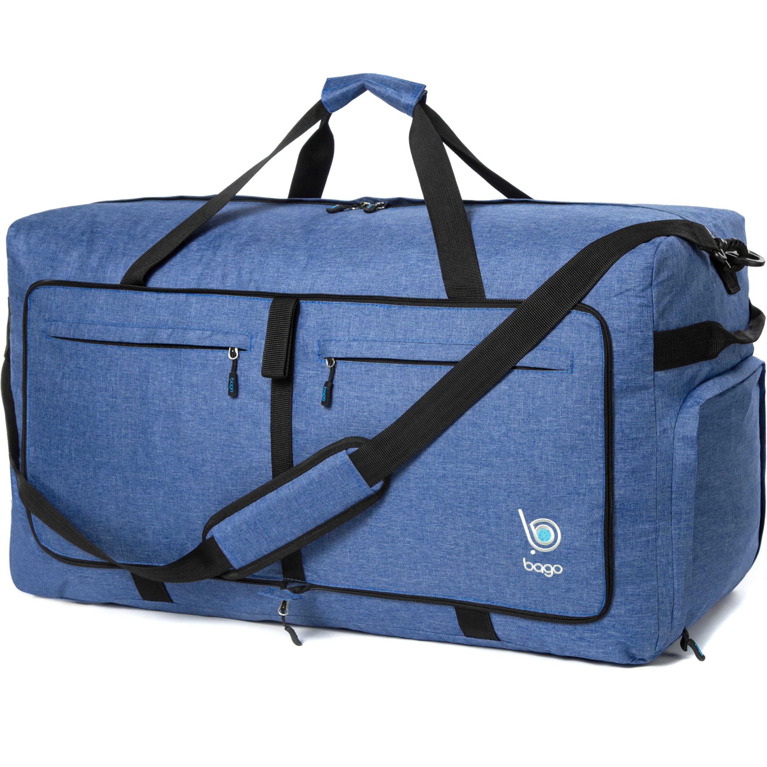 Bago 60L Foldable Travel Duffle Bag with Shoe Compartment