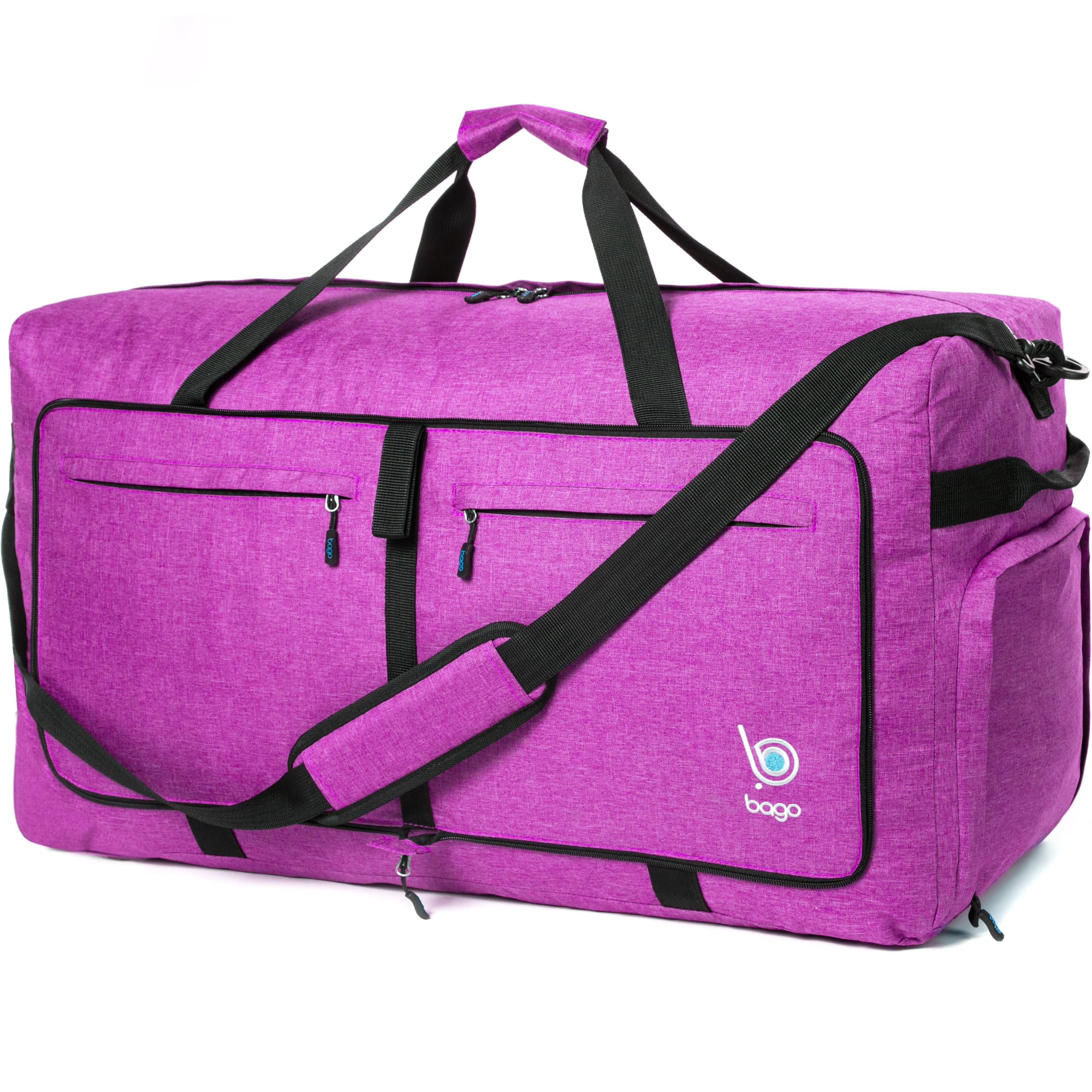 Bago 60L Foldable Travel Duffle Bag with Shoe Compartment
