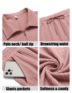 COOFANDY Men's 2 Piece Polo Shirt & Shorts Set