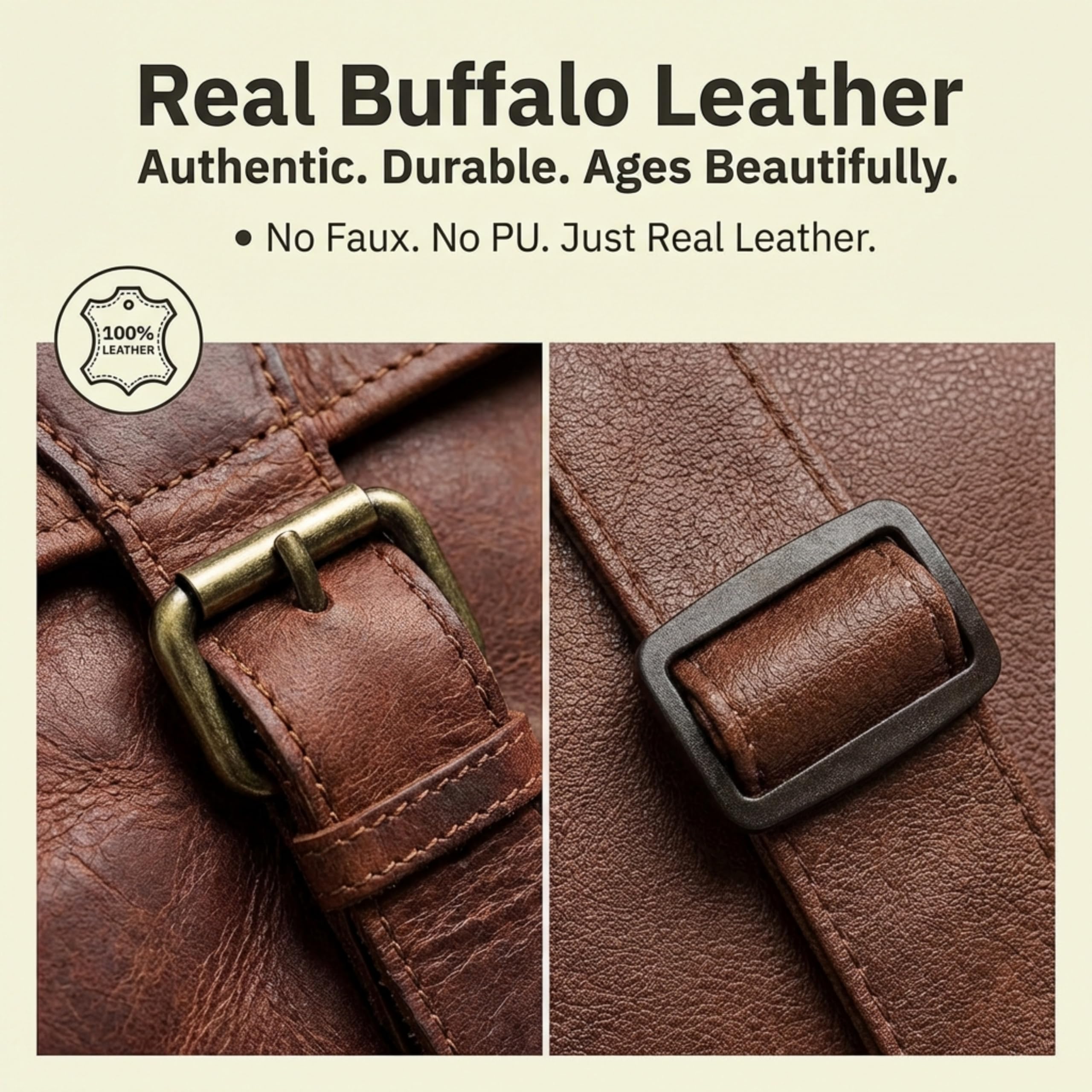 Vintage Leather 32 Handmade Travel Duffle Bag