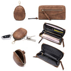 Lapsting Boho Faux Leather Hobo Shoulder Bag