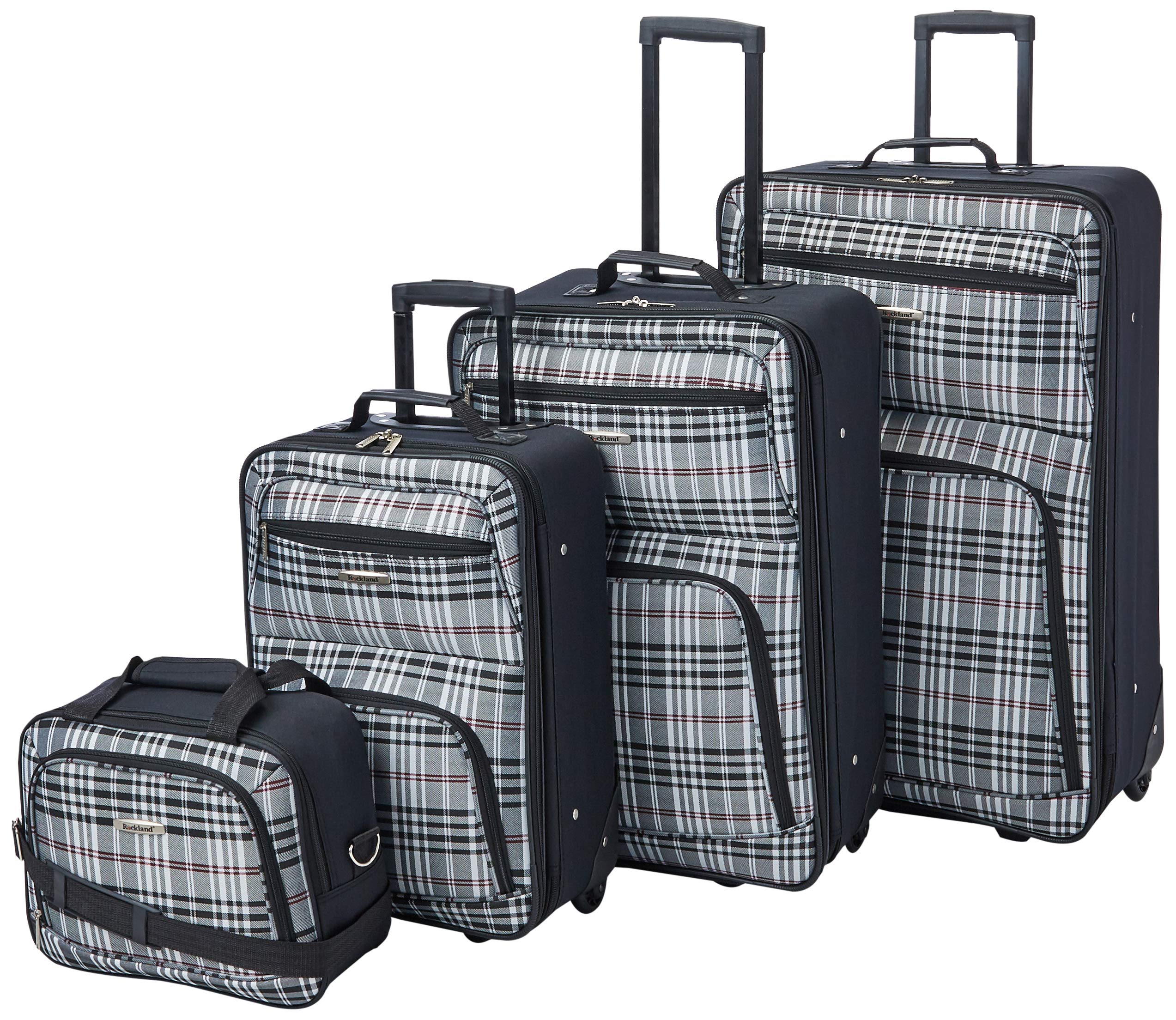 Rockland Expandable Dot Luggage Set - 2 Piece -  by Handbags Specialist Headquarter | Available at Handbags Specialist Headquarter