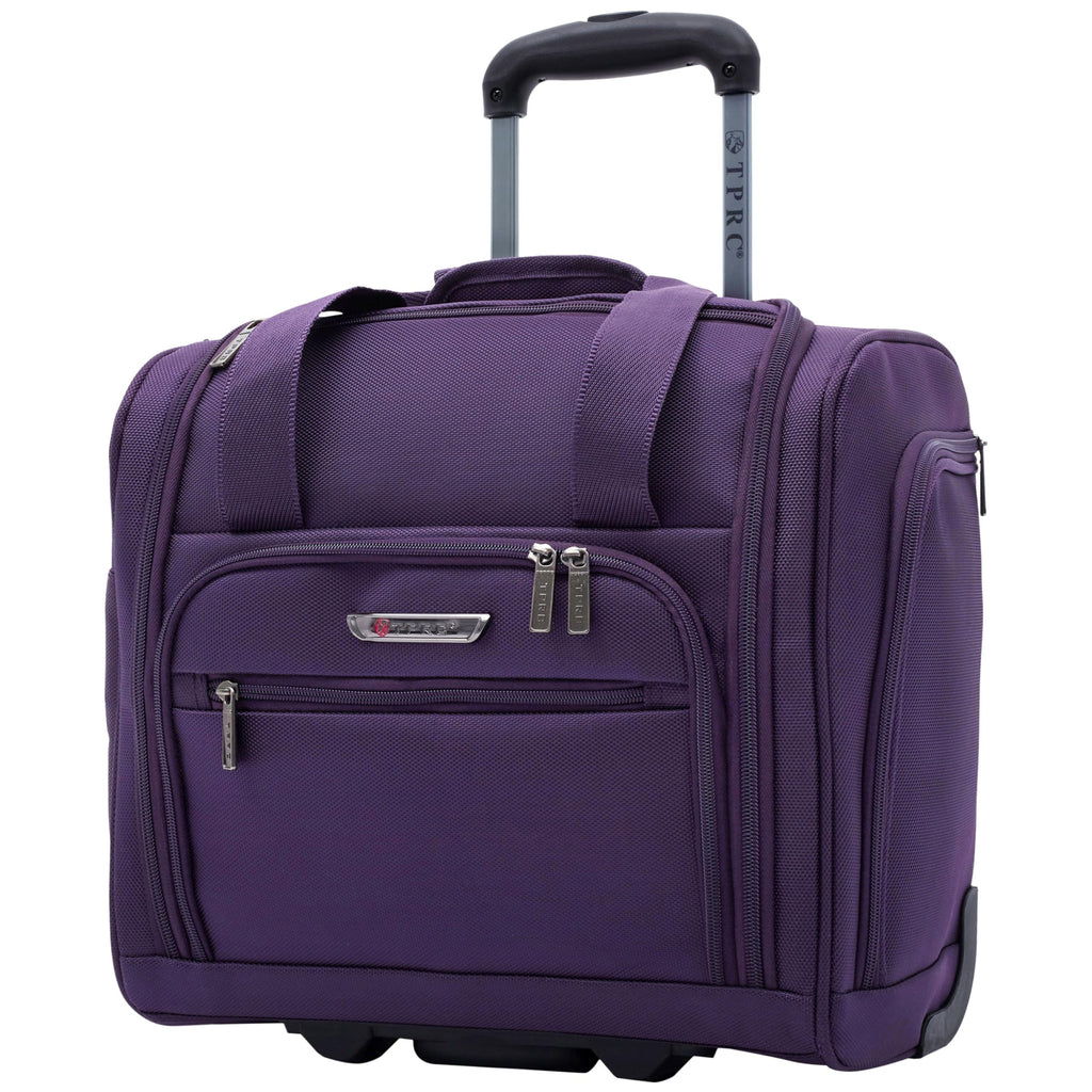TPRC Smart Purple Underseat Carry-On with USB Port -  by Handbags Specialist Headquarter | Available at Handbags Specialist Headquarter