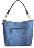 Orange Hobo Shoulder Bag & Wallet Set