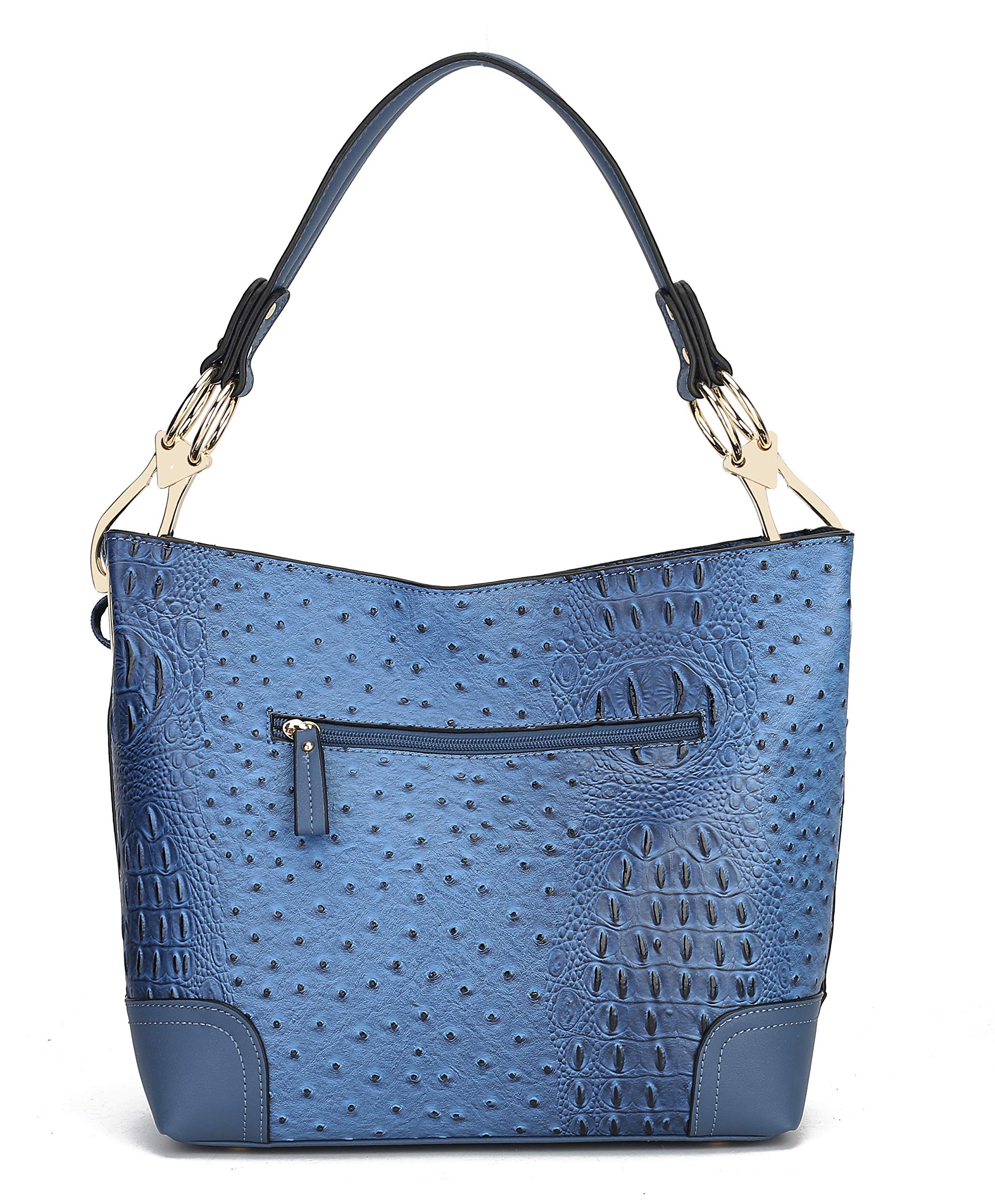 Orange Hobo Shoulder Bag & Wallet Set