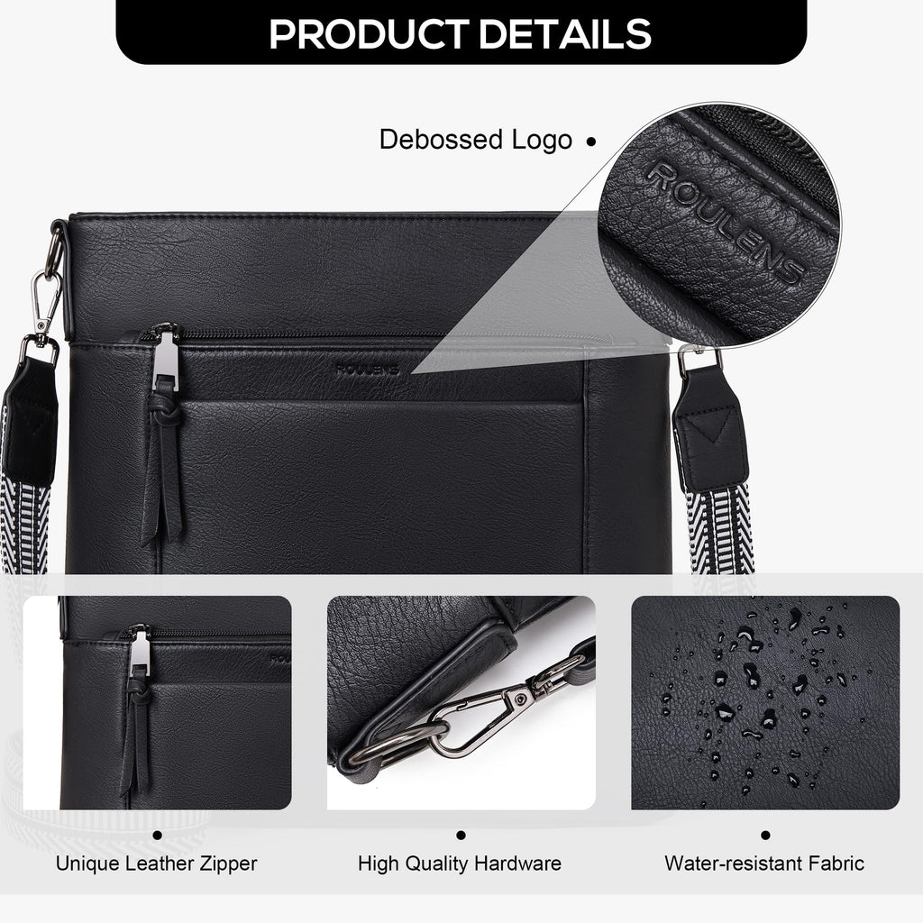 Chic Leather Crossbody with Card Slots for Women -  by Handbags Specialist Headquarter | Available at Handbags Specialist Headquarter