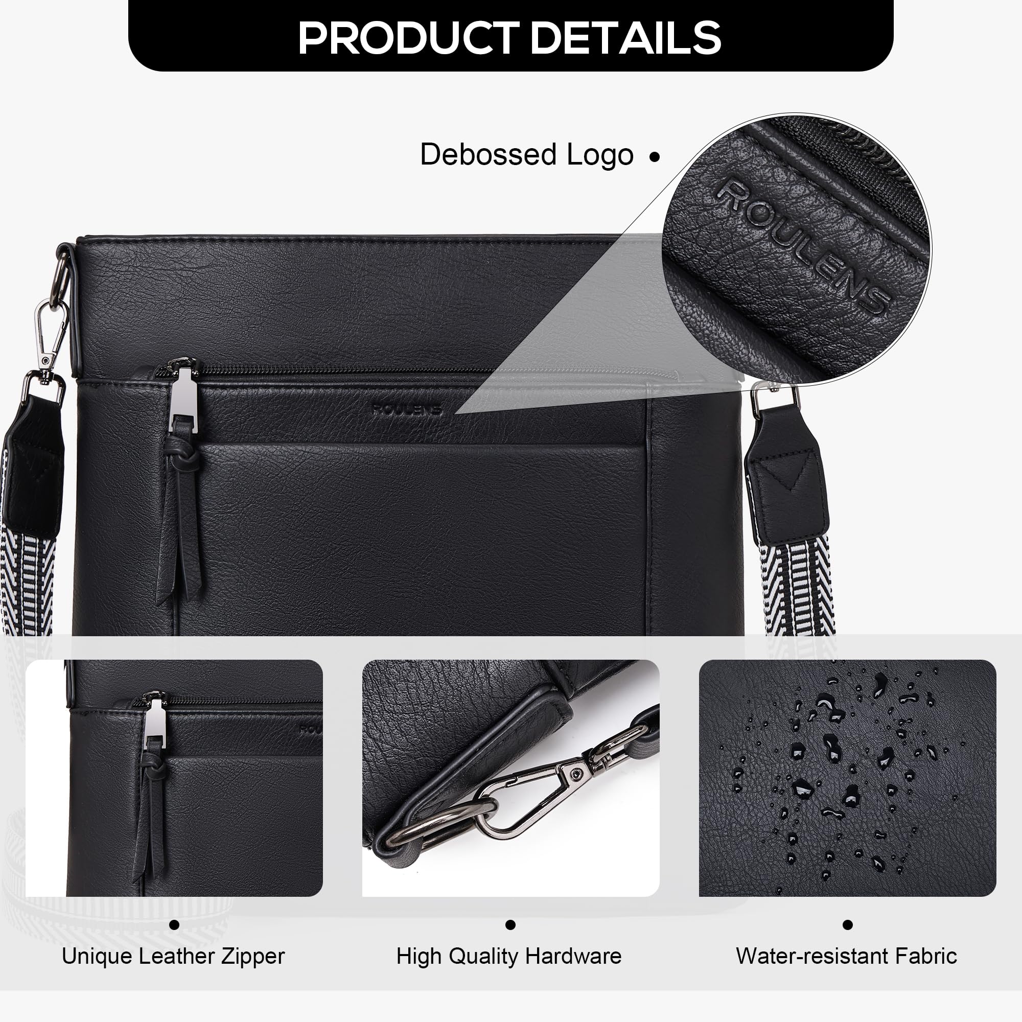 Chic Leather Crossbody with Card Slots for Women -  by Handbags Specialist Headquarter | Available at Handbags Specialist Headquarter