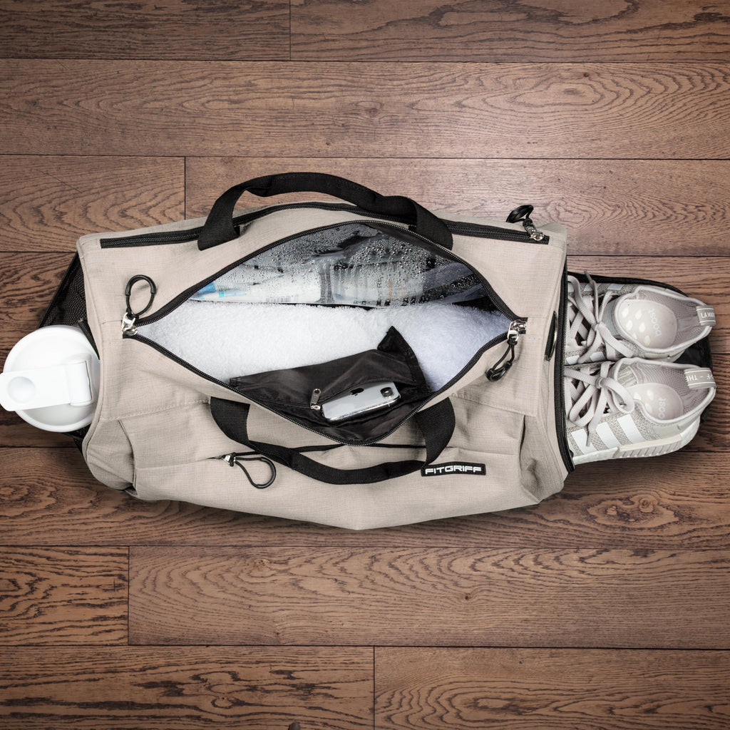 Fitgriff® Gym Bag with Shoe & Wet Compartment