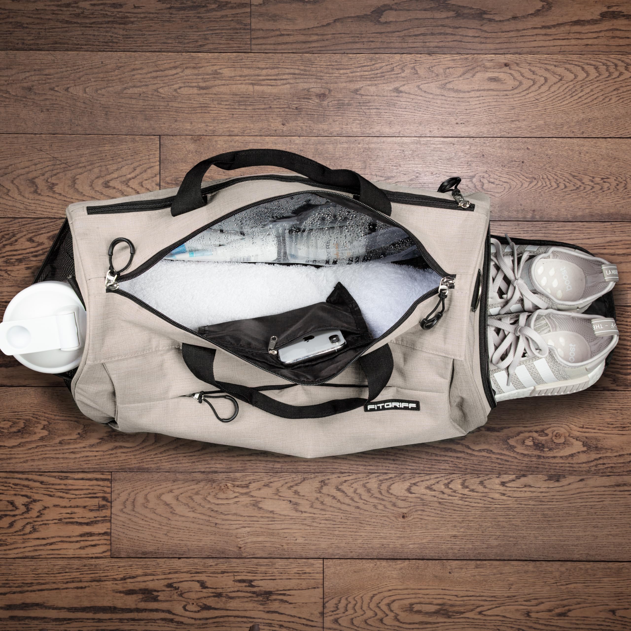 Fitgriff® Gym Bag with Shoe & Wet Compartment