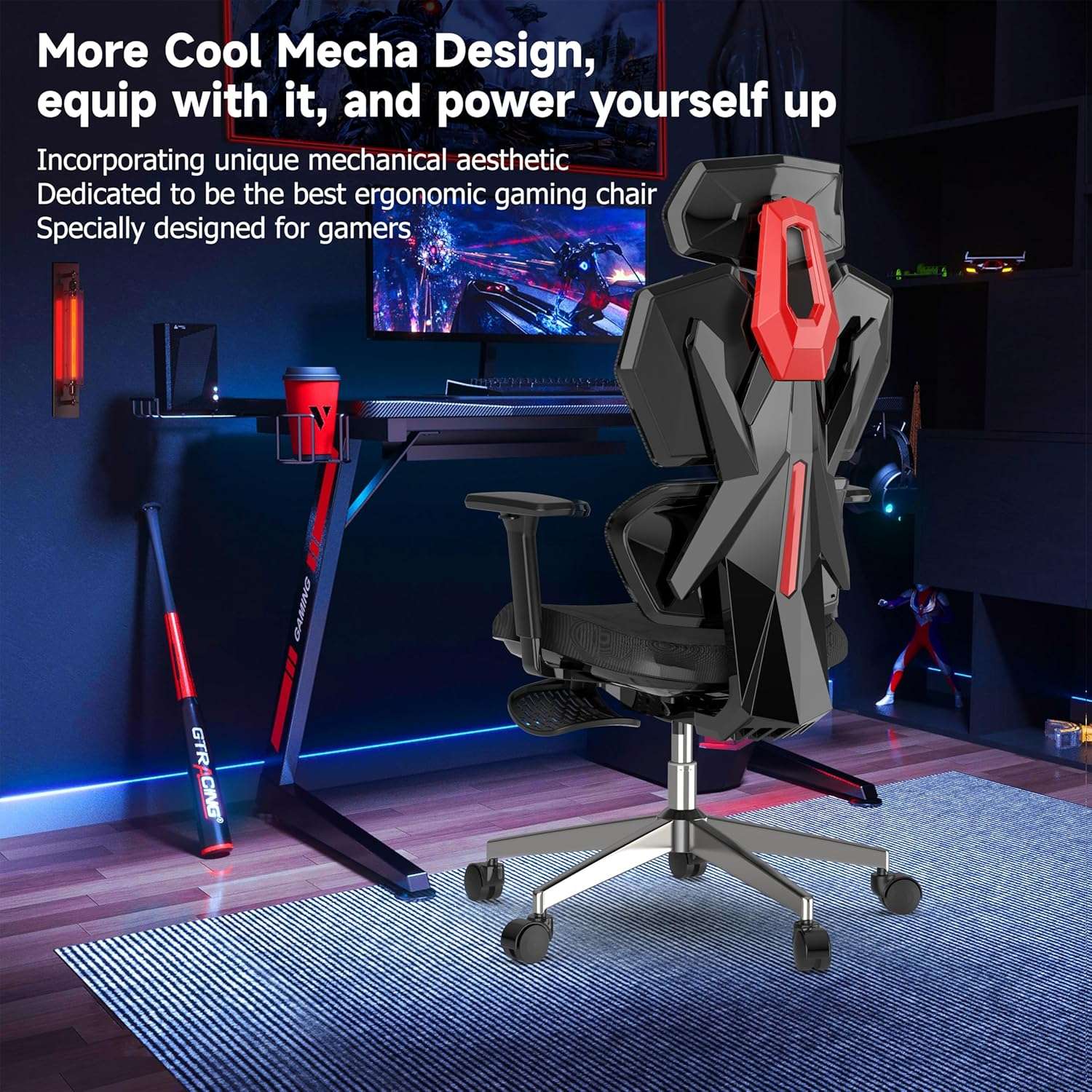 ErgoMax Gaming Chair: Tall & Recline Comfort - Gaming Accessories by Handbags Specialist Headquarter | Available at Handbags Specialist Headquarter