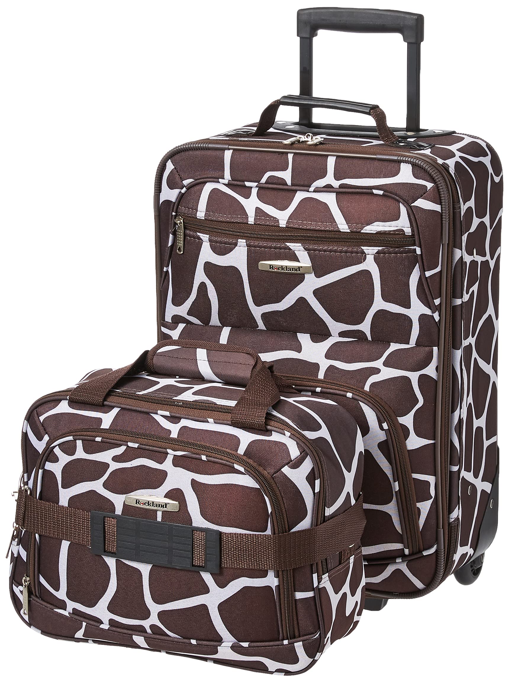 Rockland Expandable Dot Luggage Set - 2 Piece -  by Handbags Specialist Headquarter | Available at Handbags Specialist Headquarter