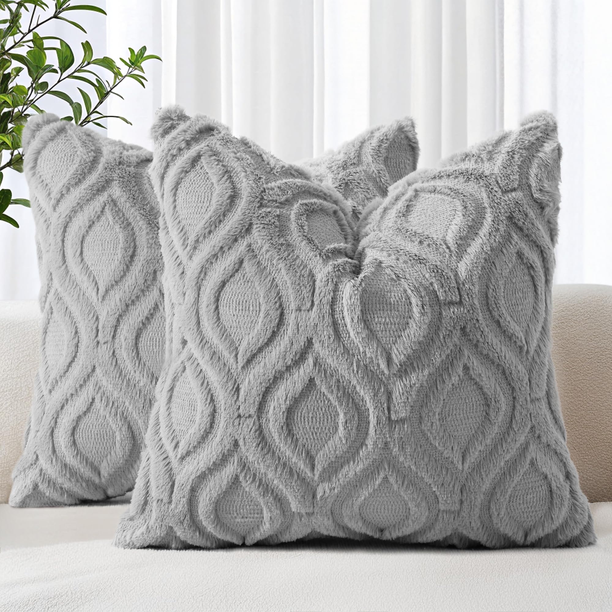 Farmhouse Faux Wool Pillow Covers - Decor by Handbags Specialist Headquarter | Available at Handbags Specialist Headquarter