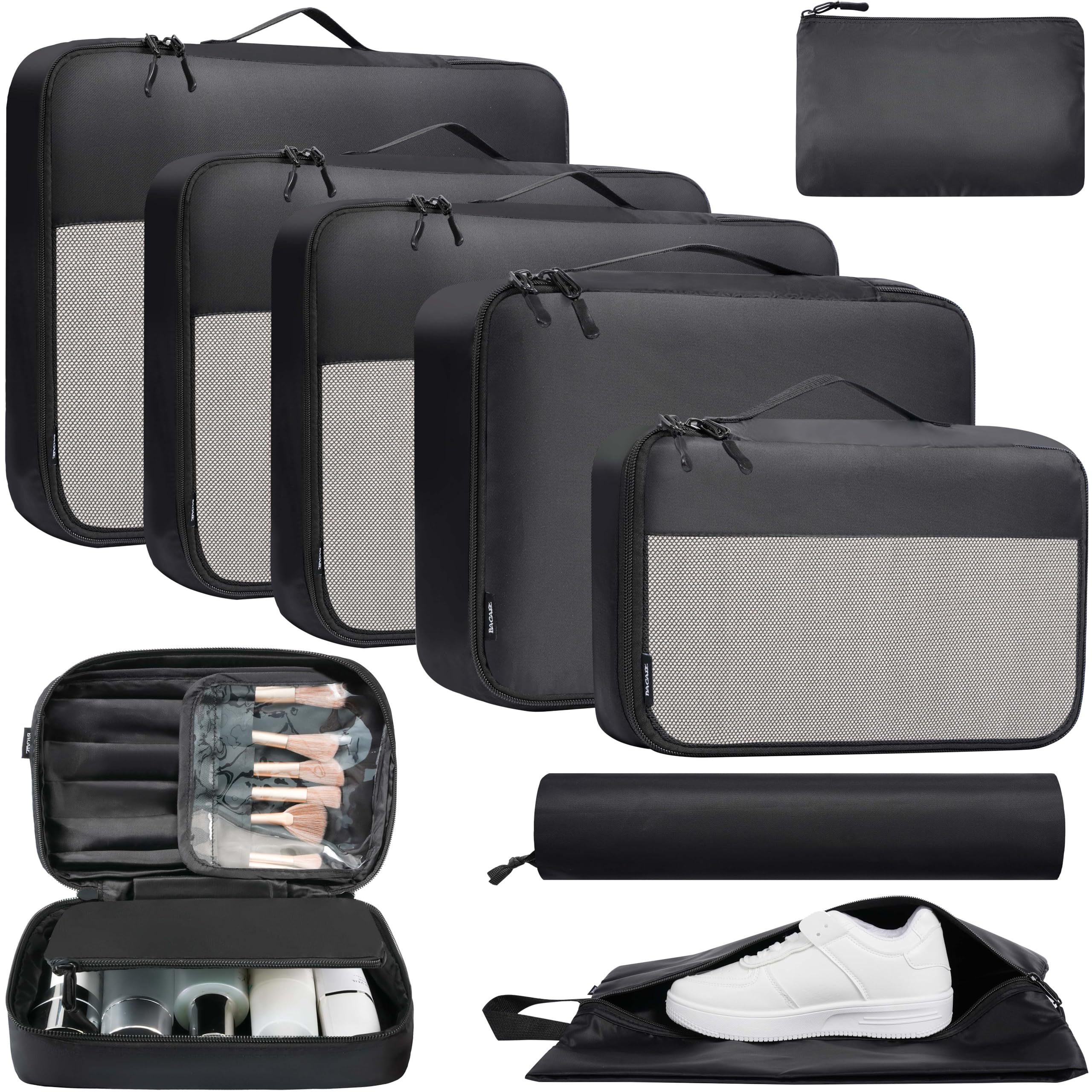 BAGAIL Travel Cubes: 8/9 Set Packing Organizers -  by Handbags Specialist Headquarter | Available at Handbags Specialist Headquarter
