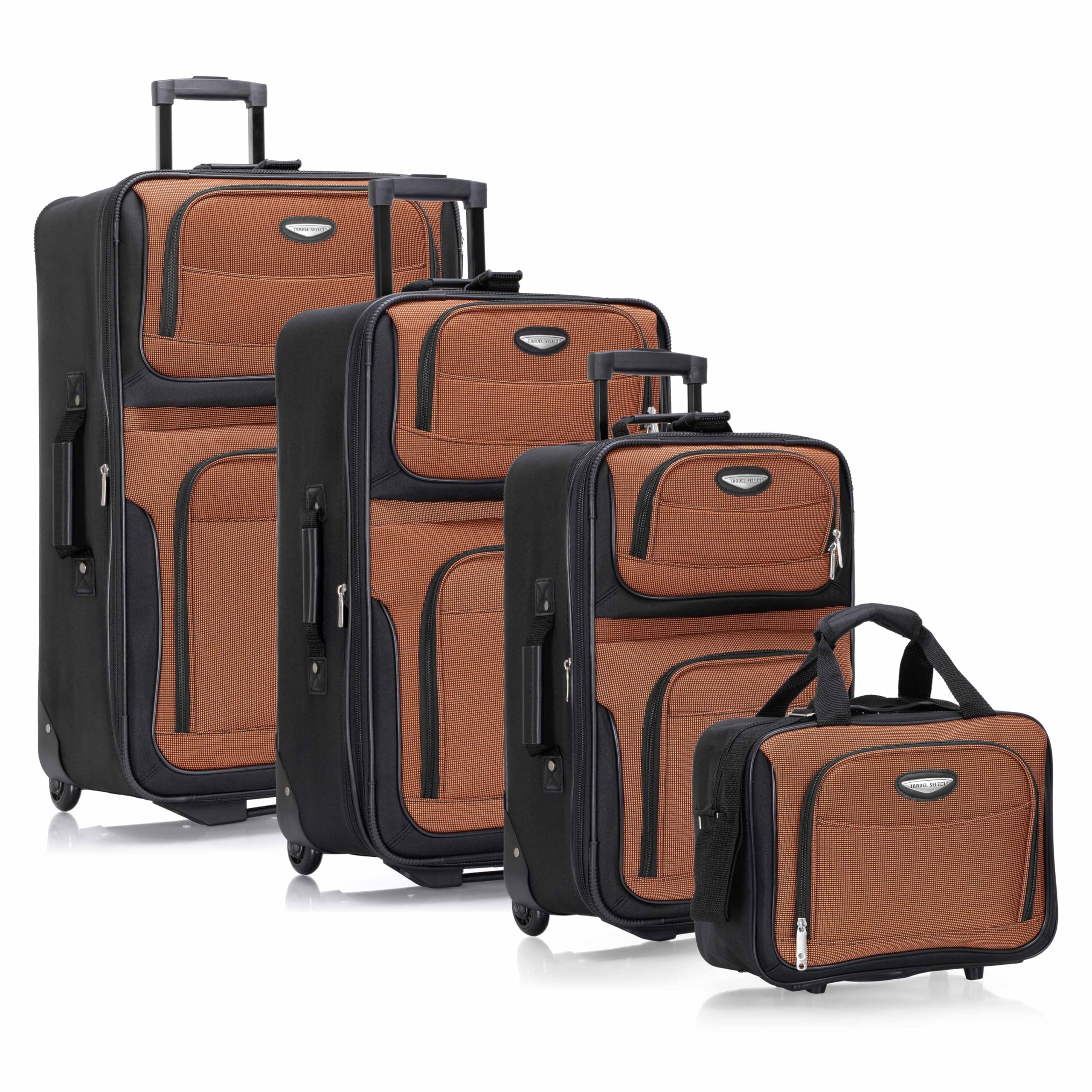 Travel Select Amsterdam 4-Pc Expandable Luggage Set -  by Handbags Specialist Headquarter | Available at Handbags Specialist Headquarter