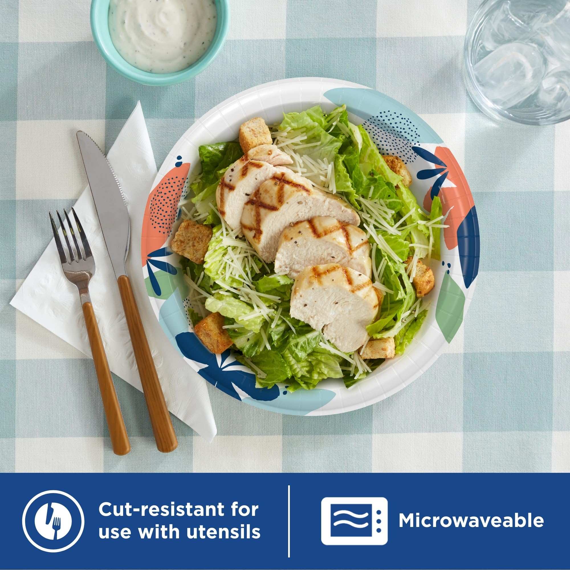 Durable Dixie 8.5 Plates: Strong, Safe & Soak-Proof - Paper Plates by Handbags Specialist Headquarter | Available at Handbags Specialist Headquarter