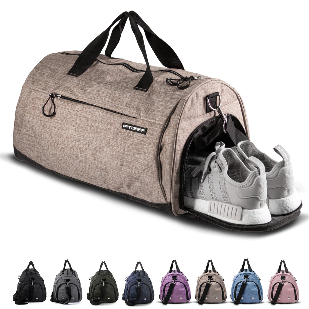 Fitgriff® Gym Bag with Shoe & Wet Compartment