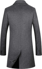 Men's Premium Wool Blend Double Breasted Coat