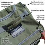 Olympia 22 Max Wheeled Duffel: 8-Pocket Water-Resist -  by Handbags Specialist Headquarter | Available at Handbags Specialist Headquarter