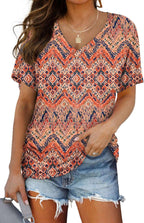 WIHOLL V-Neck Dolman Top with Side Shirring - Women's T Shirts by Handbags Specialist Headquarter | Available at Handbags Specialist Headquarter