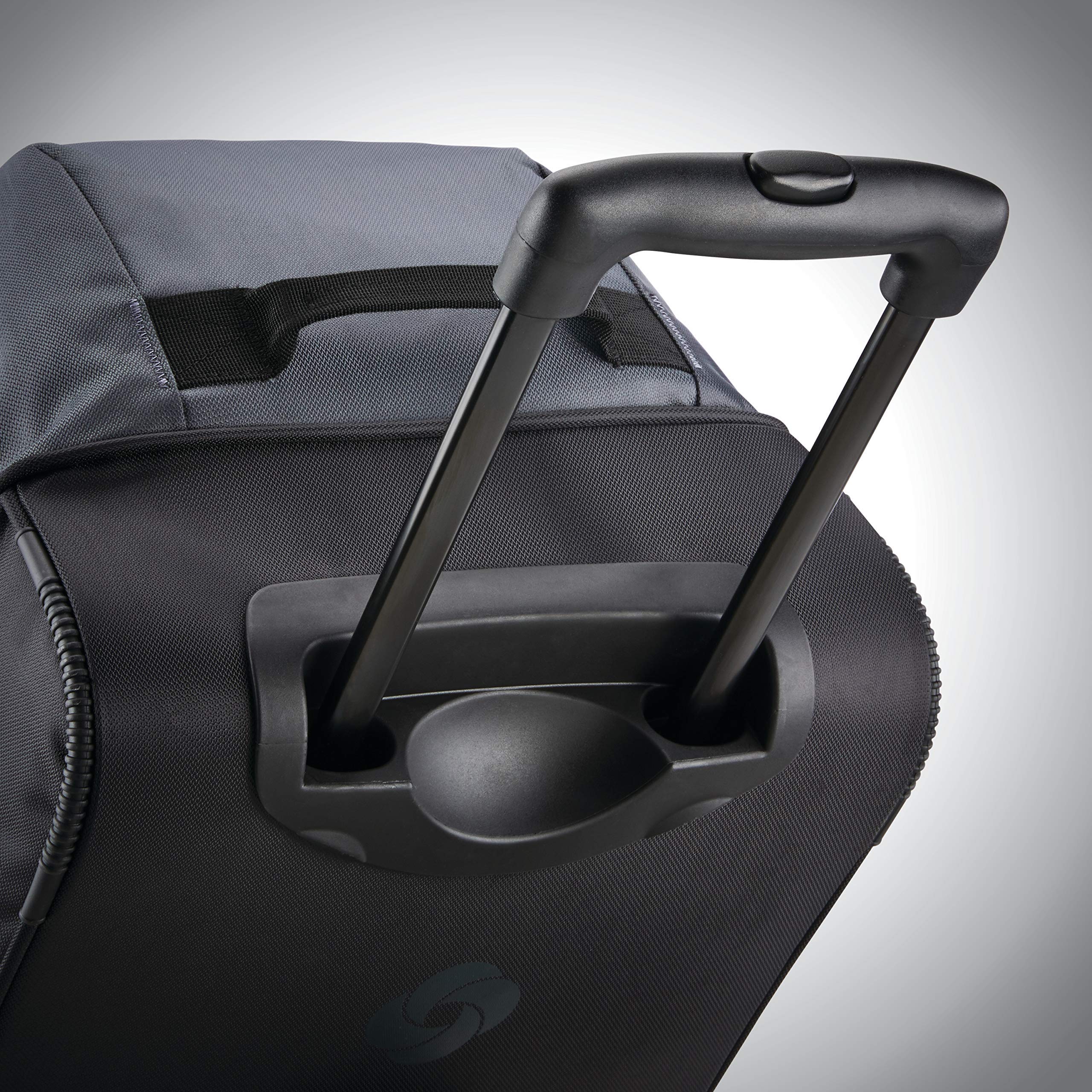 Andante 2 Rolling Duffel - 22 Sleek Black Travel Bag -  by Handbags Specialist Headquarter | Available at Handbags Specialist Headquarter