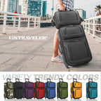 U.S. Traveler Rio Expandable Orange Carry-on -  by Handbags Specialist Headquarter | Available at Handbags Specialist Headquarter