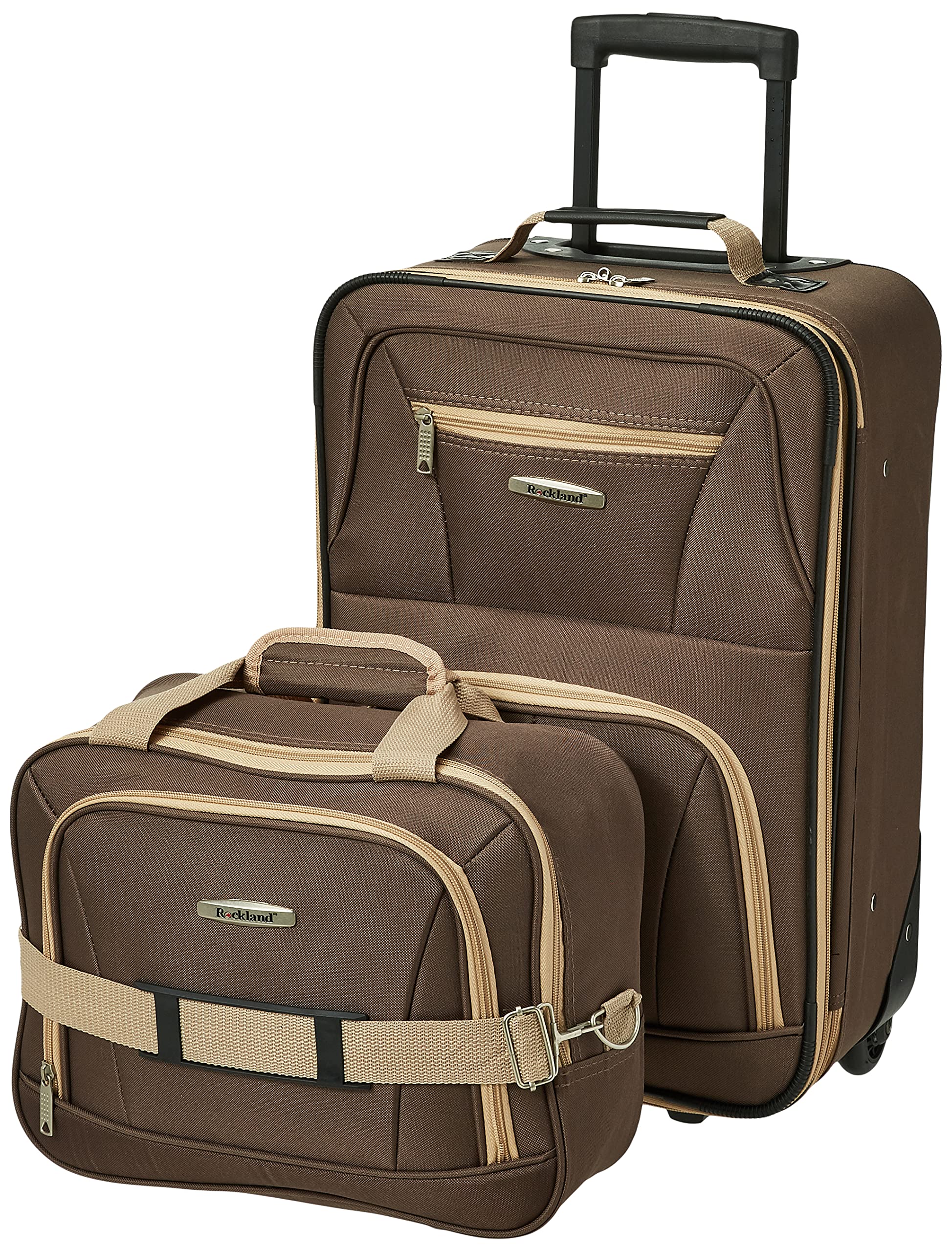 Rockland Expandable Dot Luggage Set - 2 Piece -  by Handbags Specialist Headquarter | Available at Handbags Specialist Headquarter