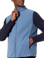 PolarZip Men's Fleece Vest – Big & Tall by Essentials