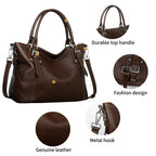 Genuine Leather Women's Tote Shoulder Bag