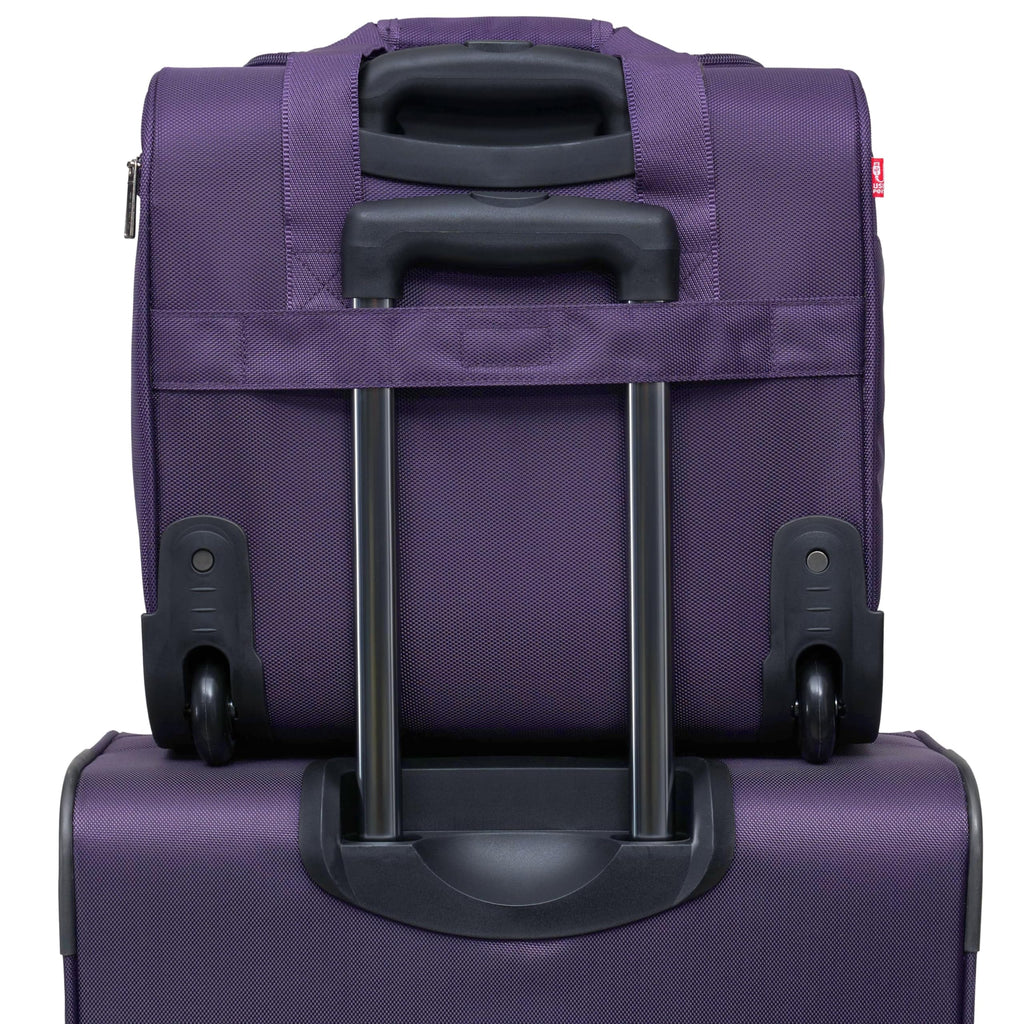 TPRC Smart Purple Underseat Carry-On with USB Port -  by Handbags Specialist Headquarter | Available at Handbags Specialist Headquarter